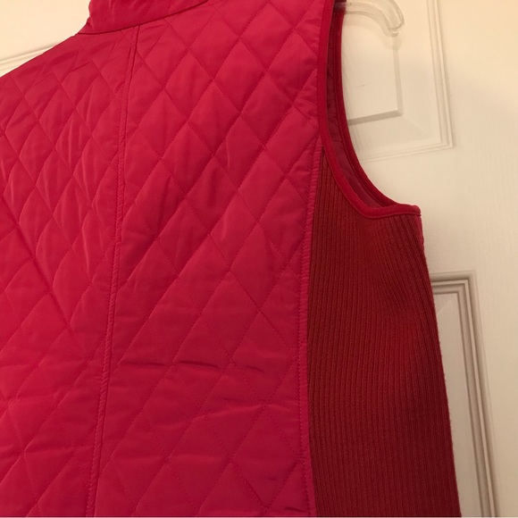 Talbots fuchsia vest large - Picture 5 of 9